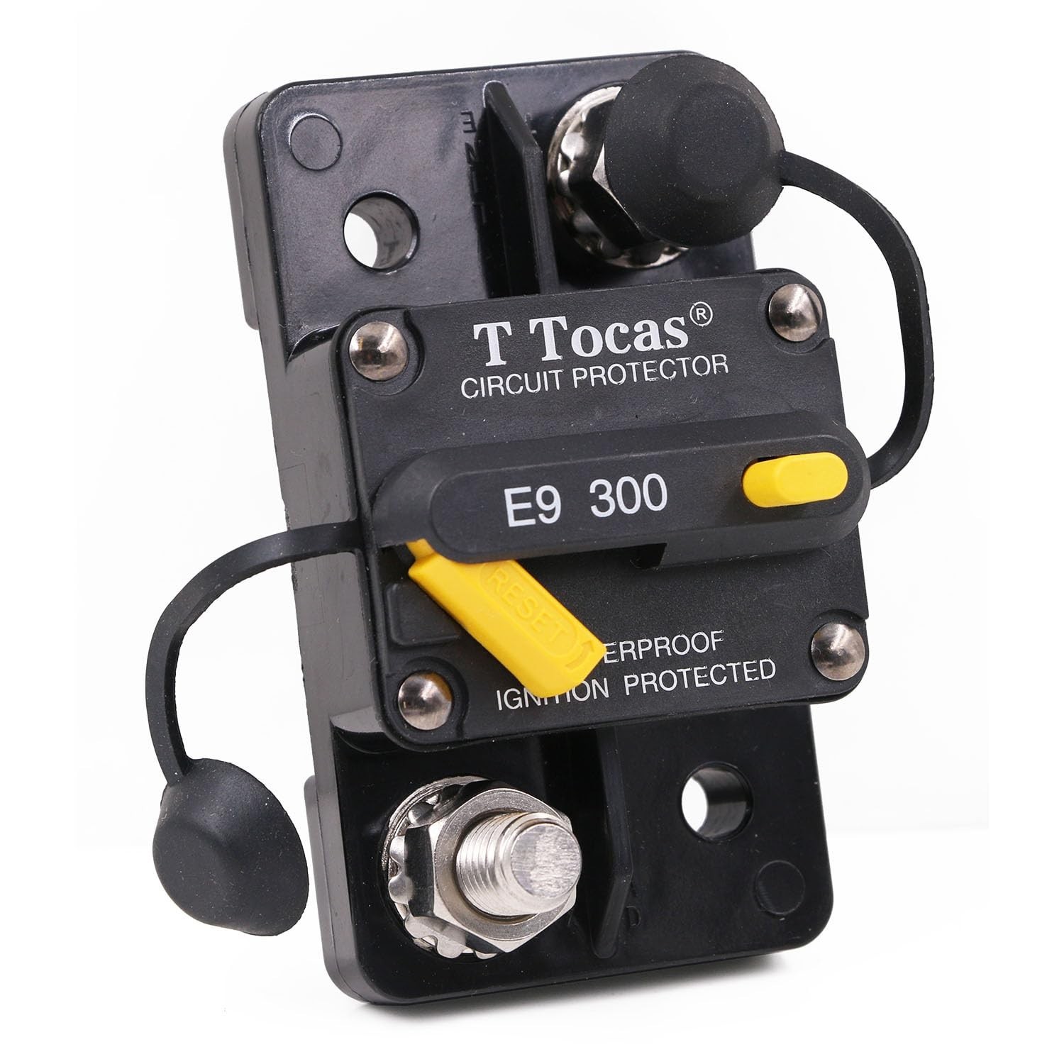 E9 3/8″ Studs 300 Amp Circuit Breaker with Manual Reset Surface Mount Waterpr…
