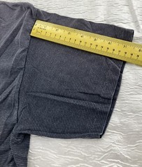 Vtg Kingstree Classic XL Gray Stripe Embroidered Grand Casino Logo T Shirt USA