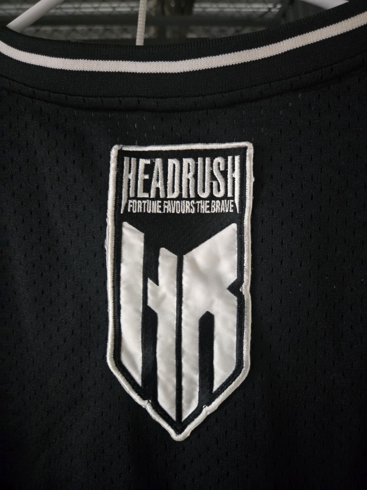 Headrush Mesh Jersey Fortune Favours The Brave 2XL Black MMA gallery