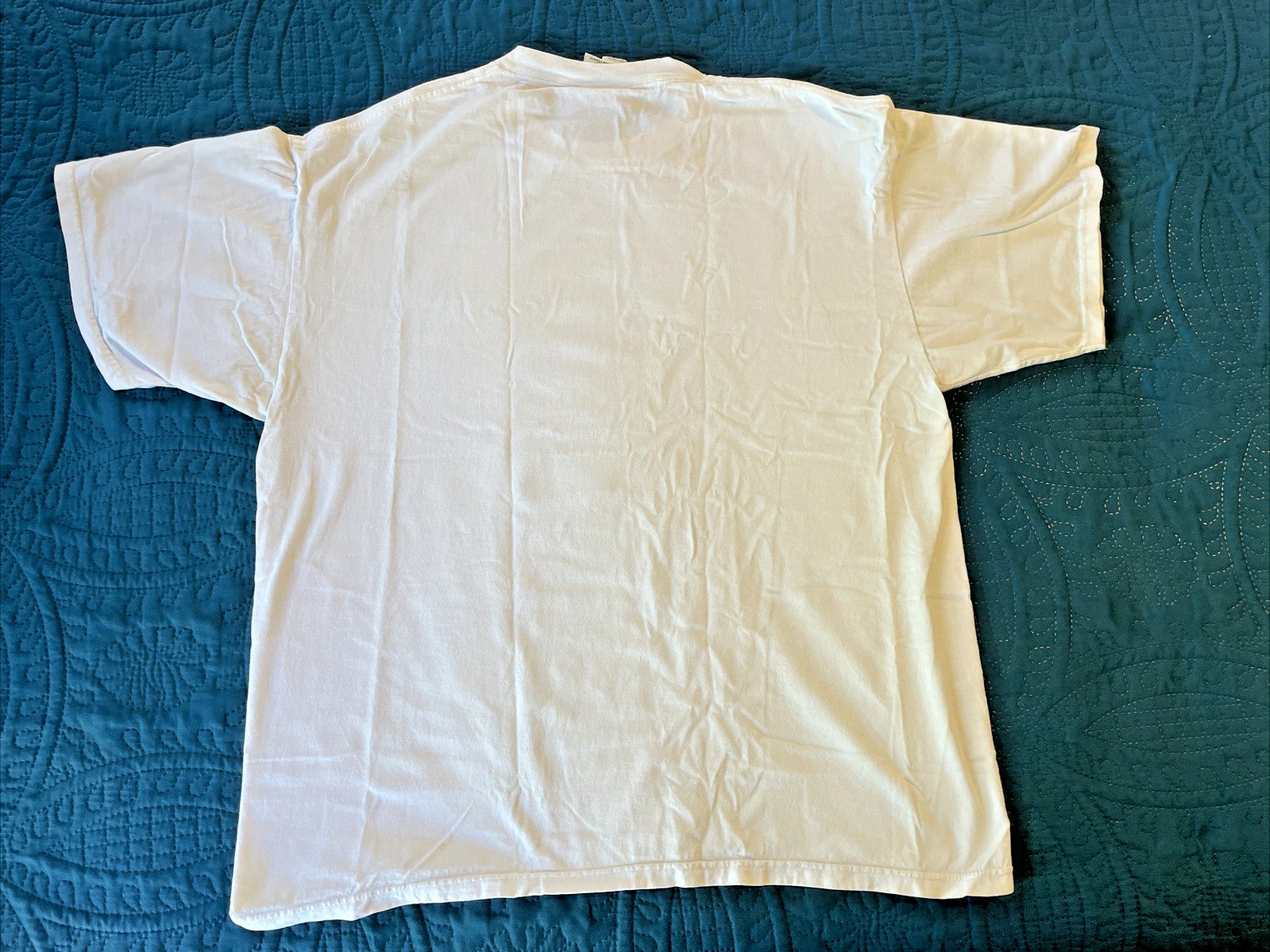 Y2K LEE SPORT, Men’s T-Shirt, “01–0 1–00”, Alien Spaceship Graphic, White XL gallery