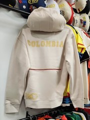 Buzo Colombia Centenario Beige, Soccer Hoodie Colombia 100 Años