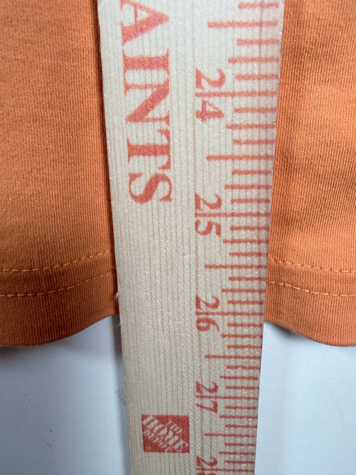 Boss Mens Crewneck Spellout Logo Statement Graphic T Shirt Orange Size Large gallery