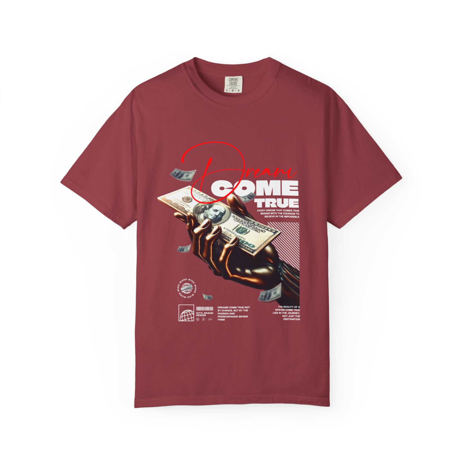 Dream Come True Graphic Tee, Comfort Colors T Shirt, Unisex Streetwear Tee gallery