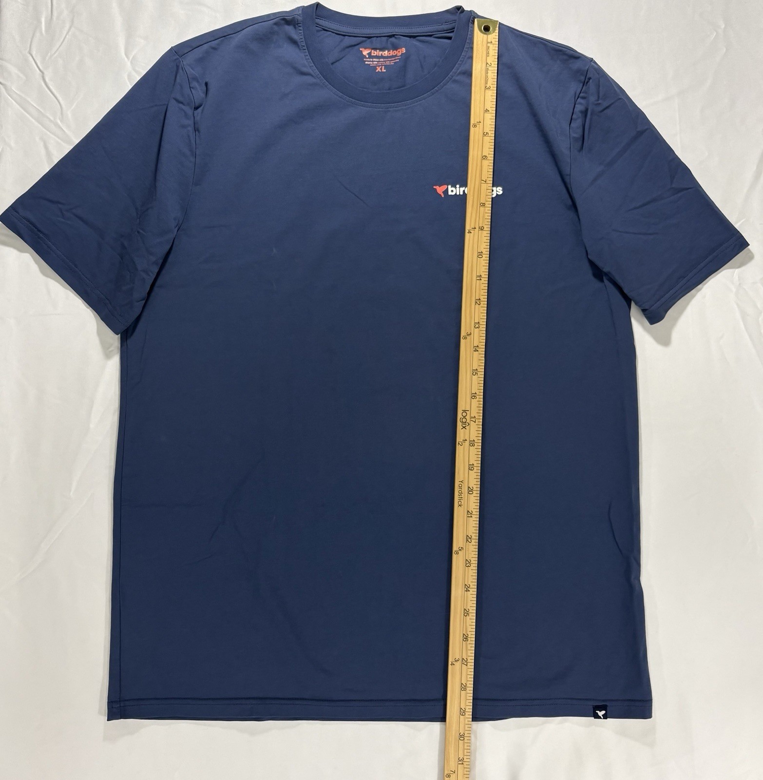 Birddogs Graphic Tee Mens XL Blue Short Sleeve Shirt Crew Stretch Spell Out Logo gallery