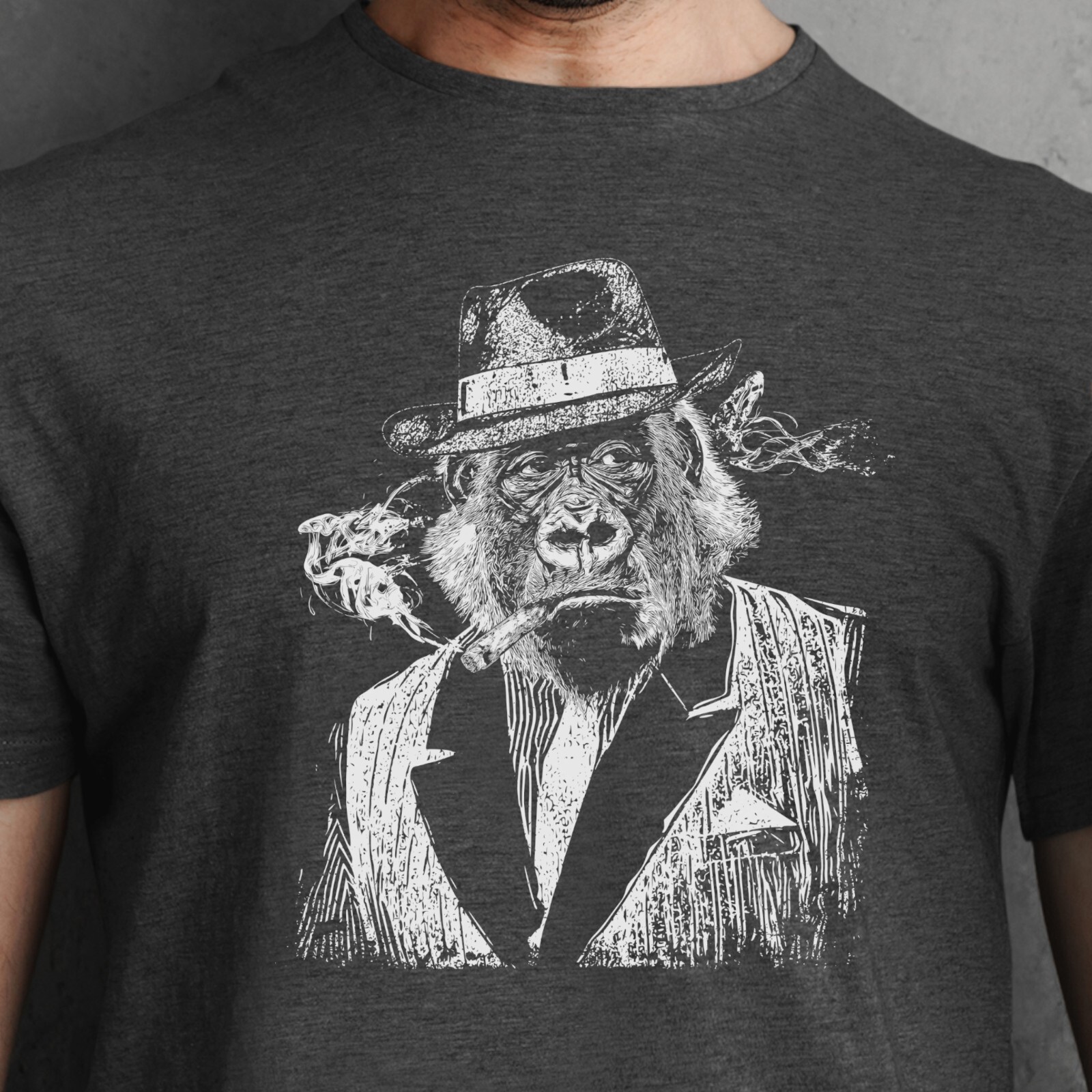 Gorilla Gangster Unisex t-shirt - 20's Mob Boss Ape gallery