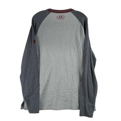 Under Armour Wisconsin Badgers Raglan Shirt Mens Large Grey Athletic Sportswear