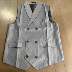 Men’s Black double breasted Vest Size M
