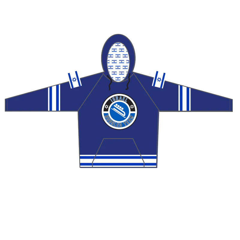 Israel Bobsled Shul Runnings Performance Hoodie gallery