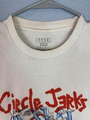 Baker Circle Jerks Shirt Mens Medium White Punk Band Skateboard Graphic Tee