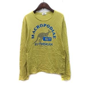 Journal Standard Long Sleeve T-Shirt M Yellow Cut and Sewn Used gallery