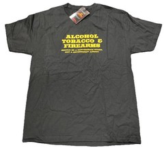 Hot Leathers Alcohol Tobacco & Firearms Shirt Men’s Large