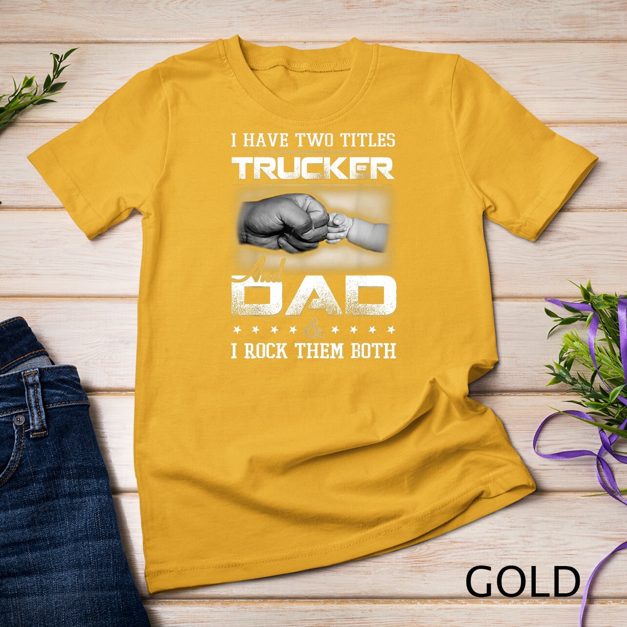 Trucker Dad Quote Design Truck Driver Trucking T-Shirt Unisex T-shirt gallery
