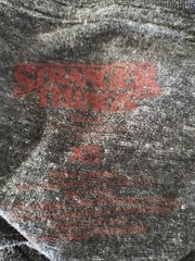 Stranger Things Original Graphic Gray T-shirt Extra Small Clearance Sale 💲💲