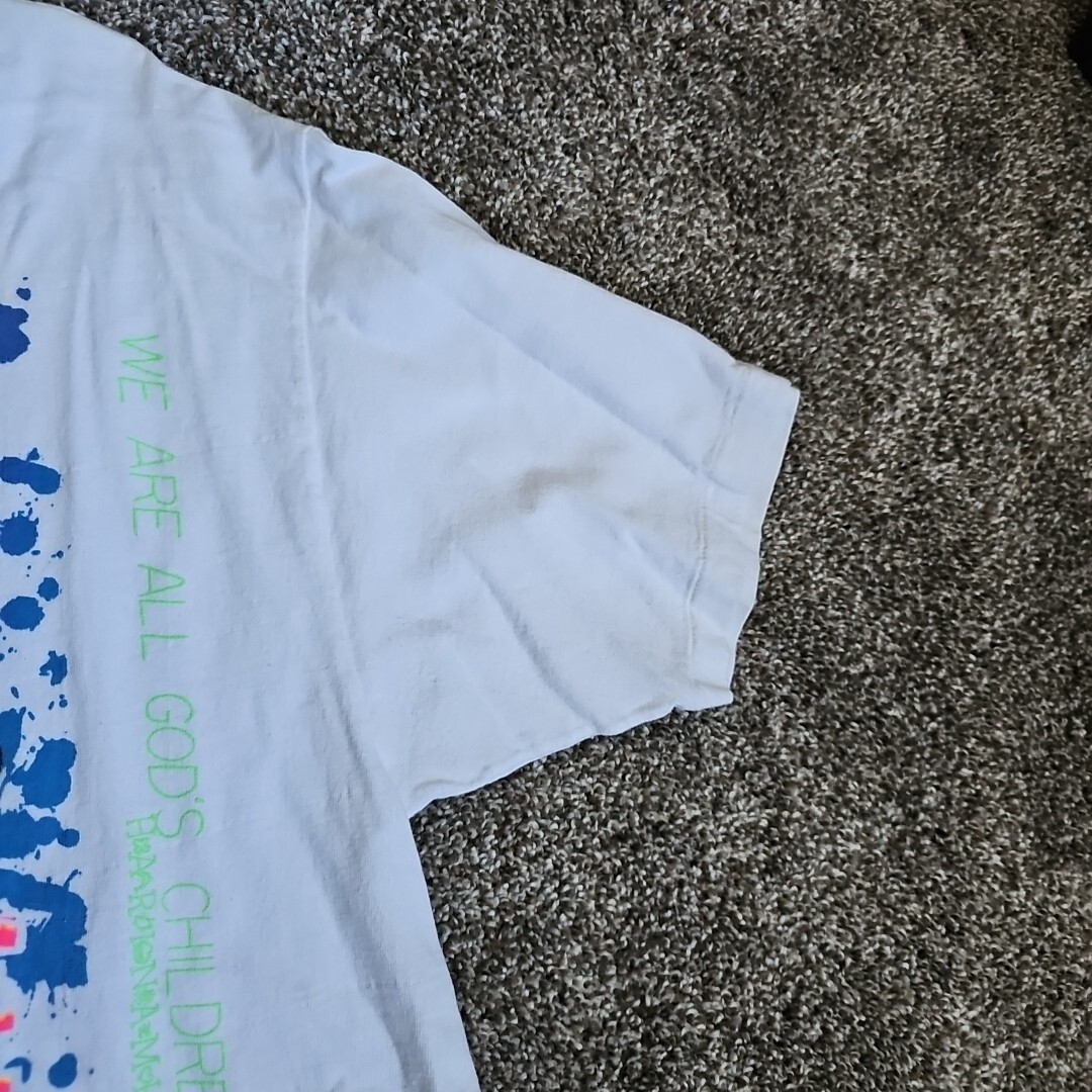 Gecko Hawaii Neon Color Size Large Single Stitch White Destination Short Sleeve gallery