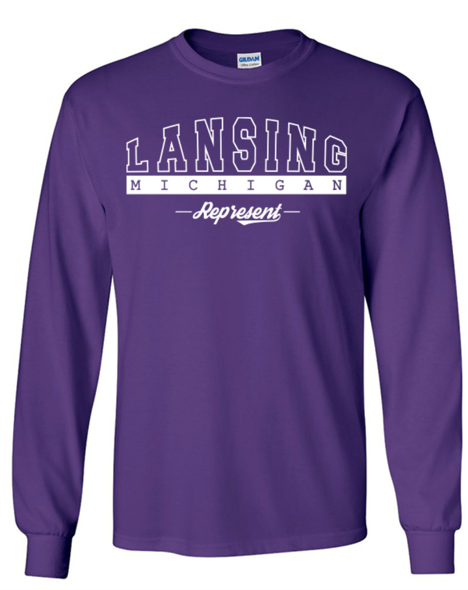 Lansing Michigan T-Shirt Long Sleeve Graphic tee gallery