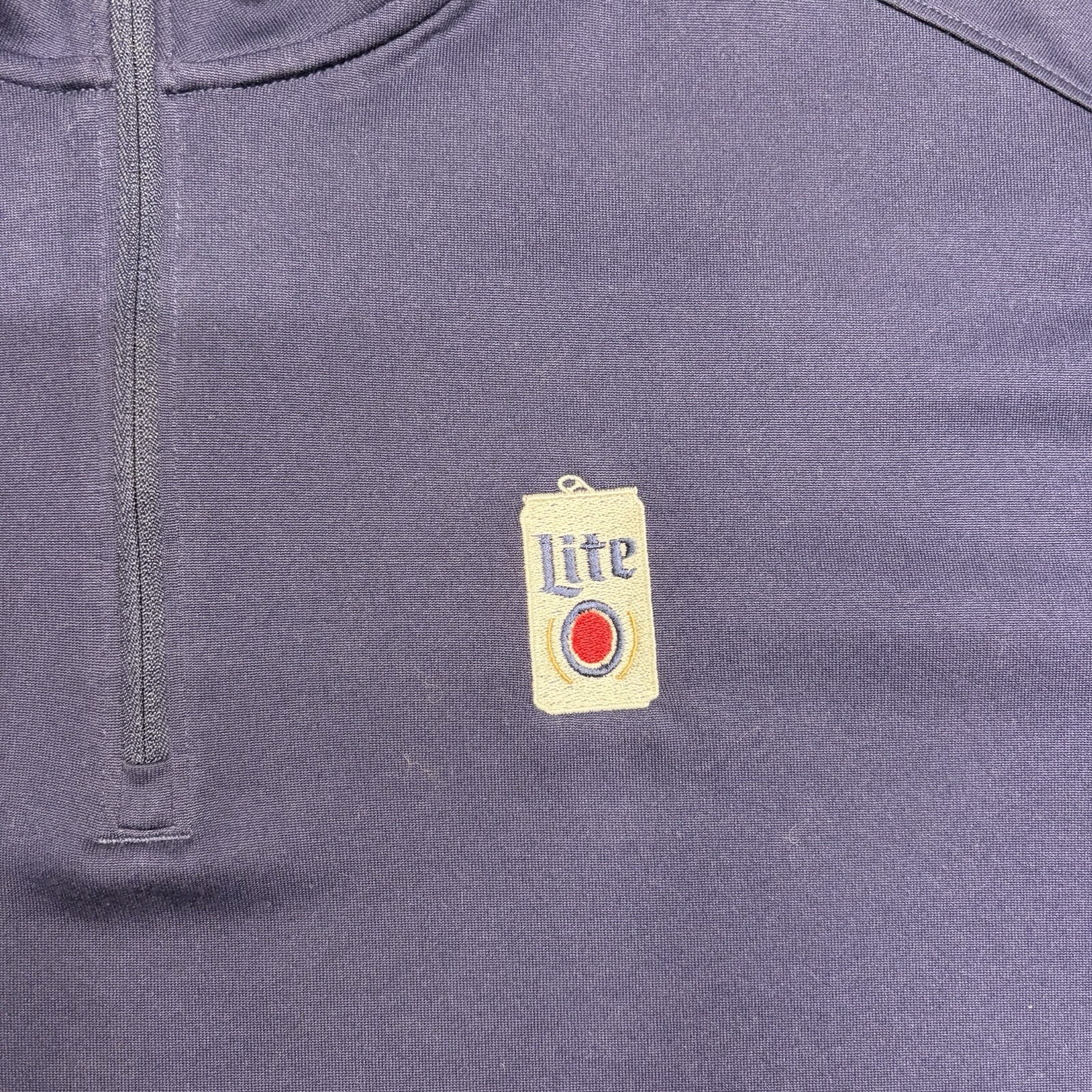 Under Armour Bud Light Pullover Men 2XL XXL Blue Sweater 1/4 Zip Shirt Jacket gallery