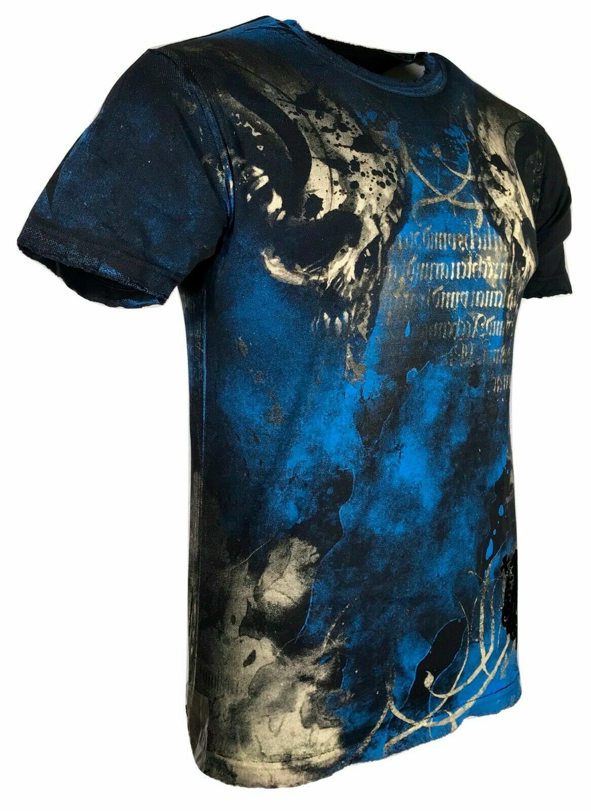ARCHAIC by AFFLICTION Men's T-Shirt NEWMAN Black Biker MMA S-5XL gallery