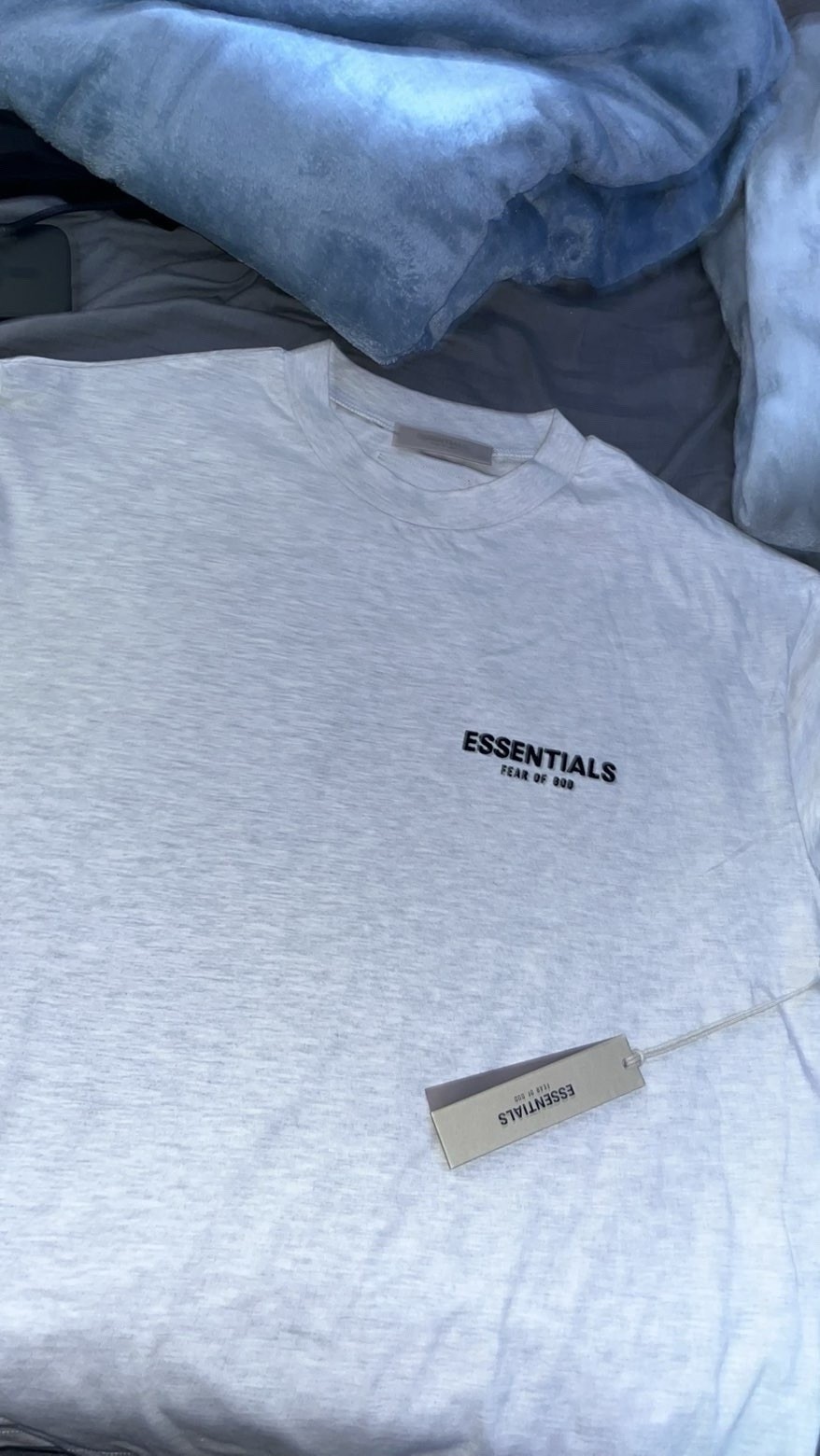 Essentials Fear of God ESSENTIALS Logo Tee Men’s L Gray Crew Short Sleeve gallery
