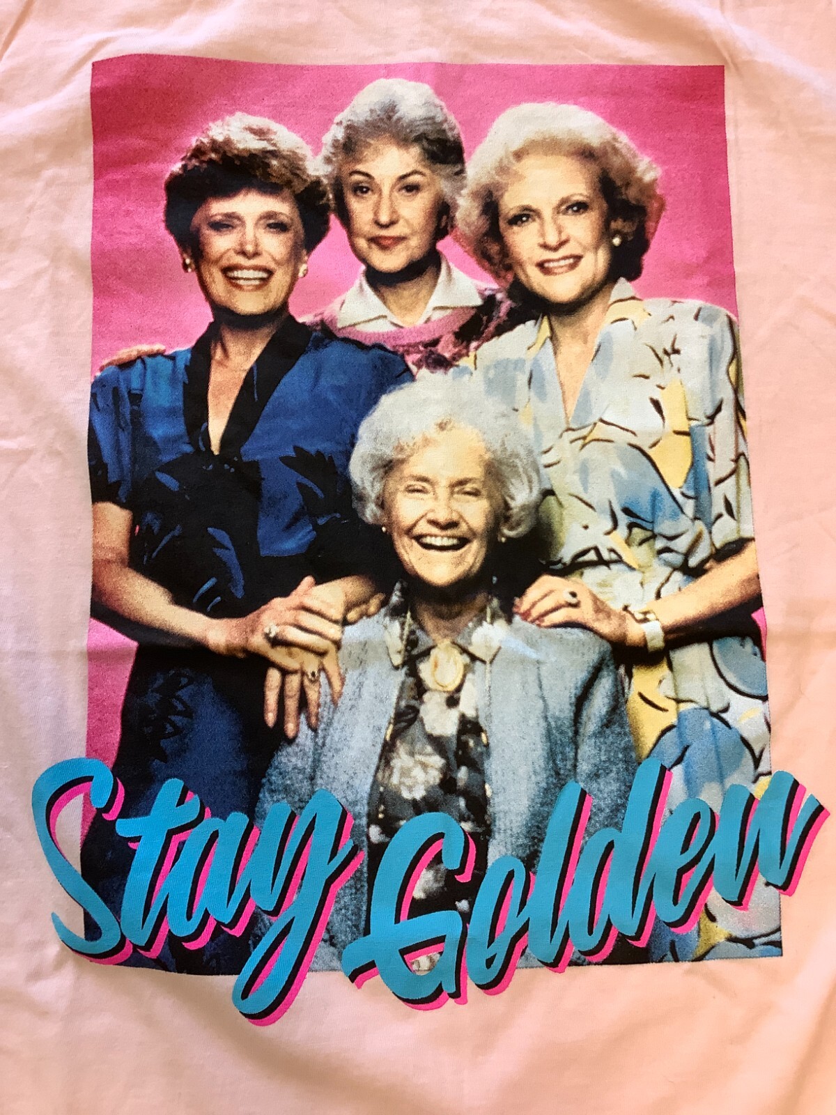 Golden Girls Shirt, Stay Golden, Pink, Short Sleeve Tee, Pick Size S,M,L,XL,2XL gallery