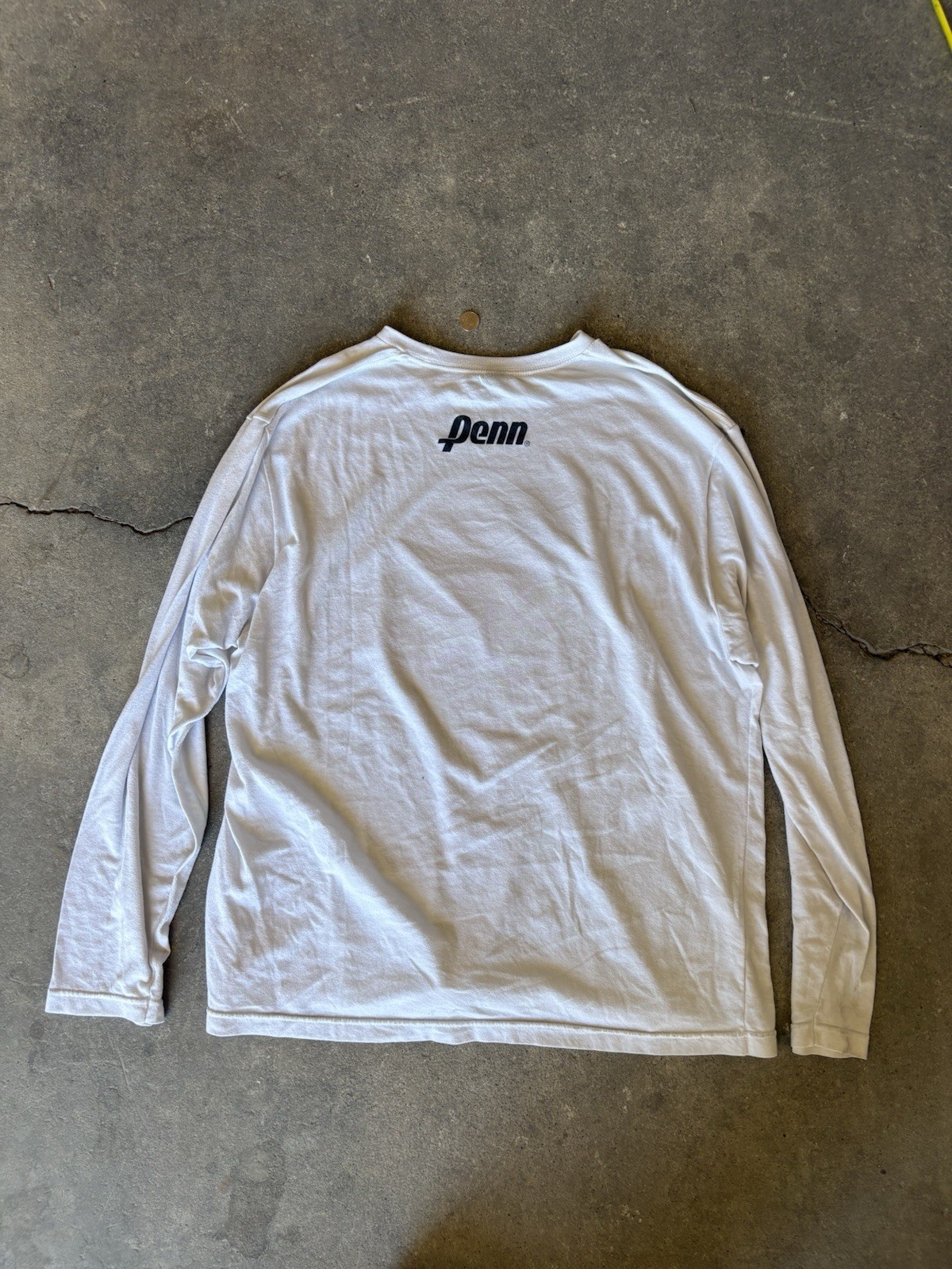Tultex XL White Crew Neck Long Sleeve Graphic T-Shirt USTA League 2021 gallery
