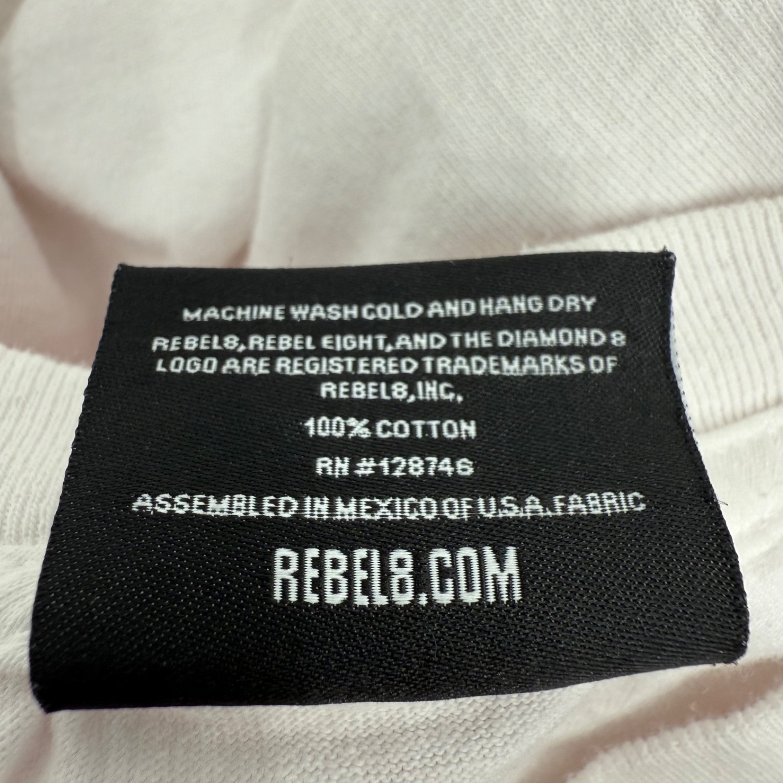 Rebel Eight T Shirt Men 2XL White Red Crew Neck World Domination Short Sleeve gallery