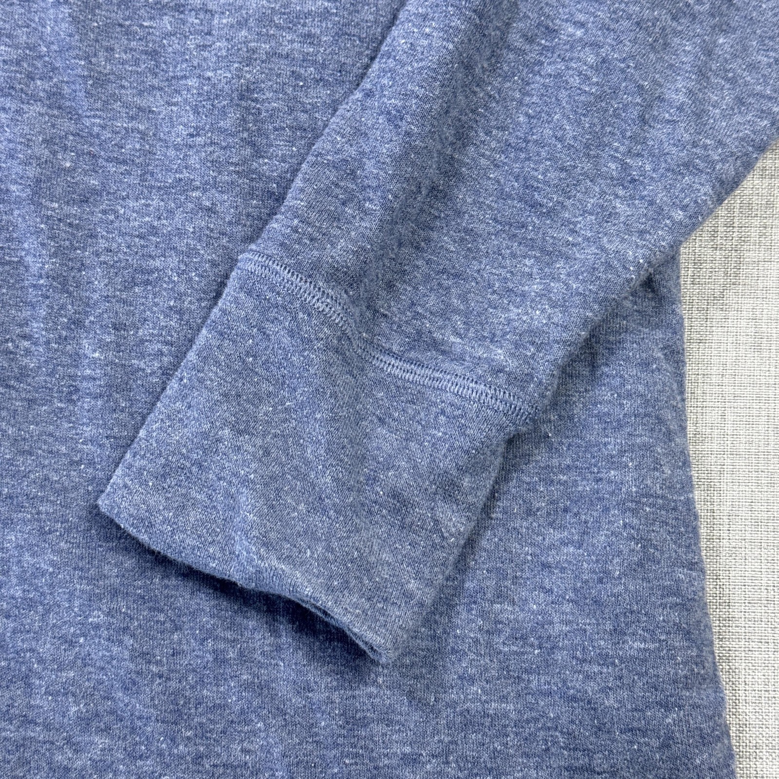 L.L. Bean Two-Layer River Driver Henley Wool Blend Shirt Mens L Blue Long Sleeve gallery