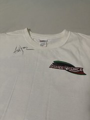 Vtg John Ashley Force Father Like Daughter Faded Racing Shirt XL Signed NASCAR