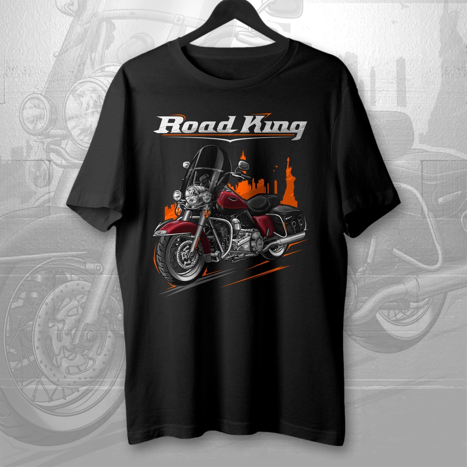 Harley-Davidson Road King Classic FLHRC 2005-2008 T-Shirt for Bikers