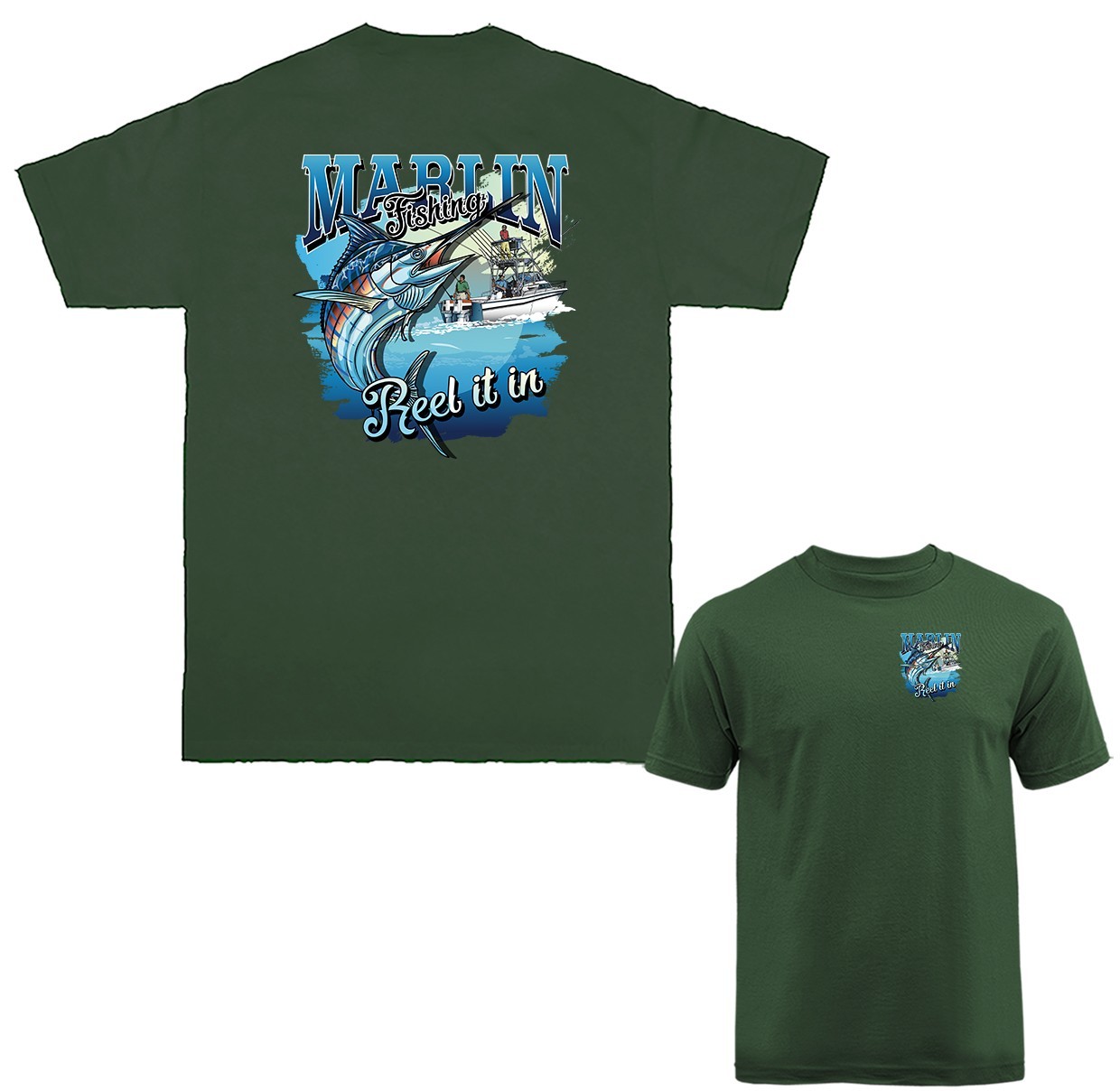 Marlin Fishing Reel It in Outdoor Sports T-shirt