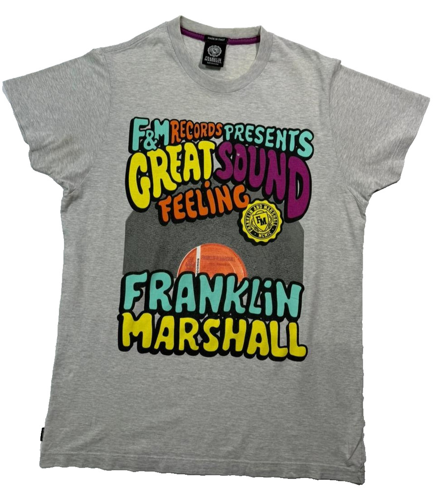 Vintage Franklin & Marshall Graphic T-Shirt “Great Sound Feeling” F&M Records M