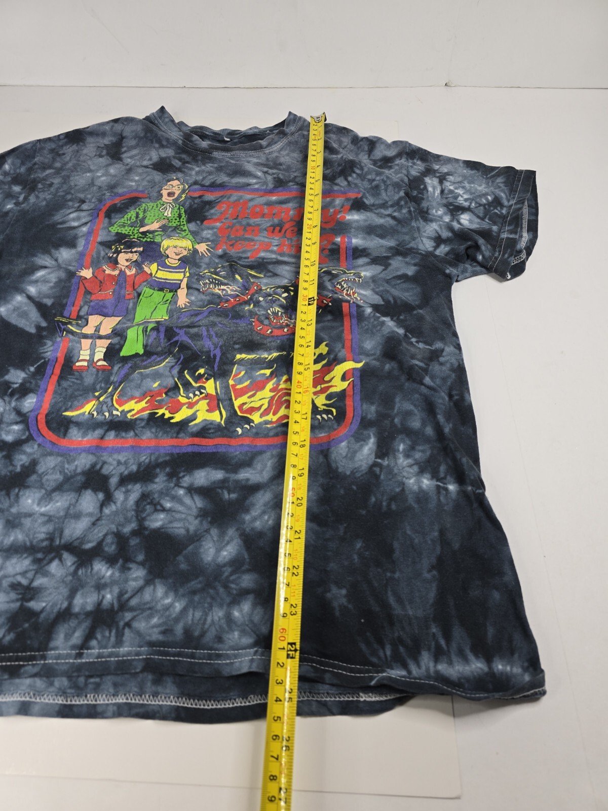 Steven Rhodes Mommy! Can We Keep Him Graphic Tie Dye Black T-Shirt Unisex/Mens M gallery