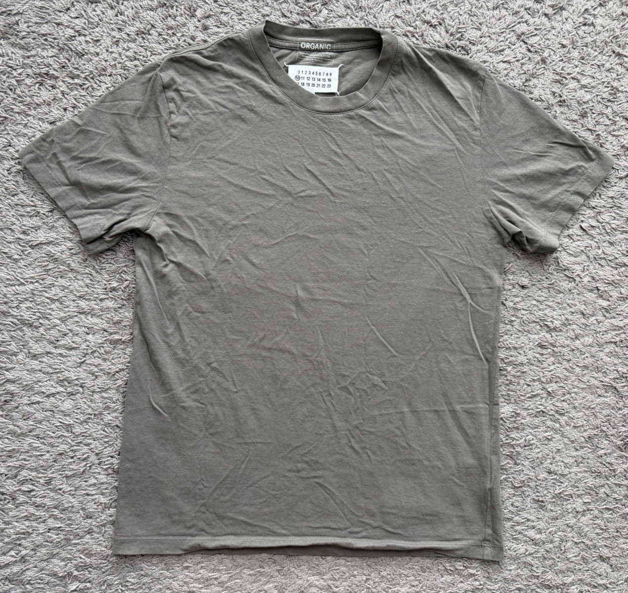 Maison Margiela T Shirt Crew Neck Short Sleeve Men's Size Small Gray gallery