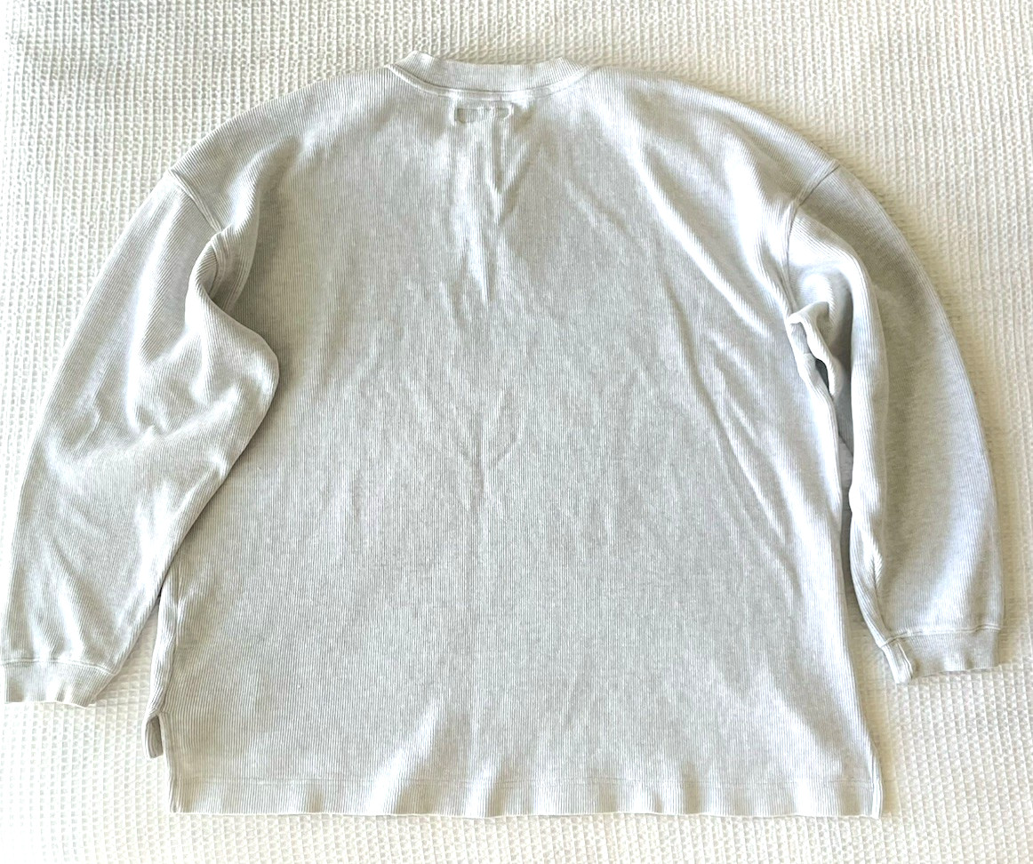 VTG Abercrombie & Fitch Mens Size XL Shirt Ribbed Oversized Henley Sport Jersey gallery