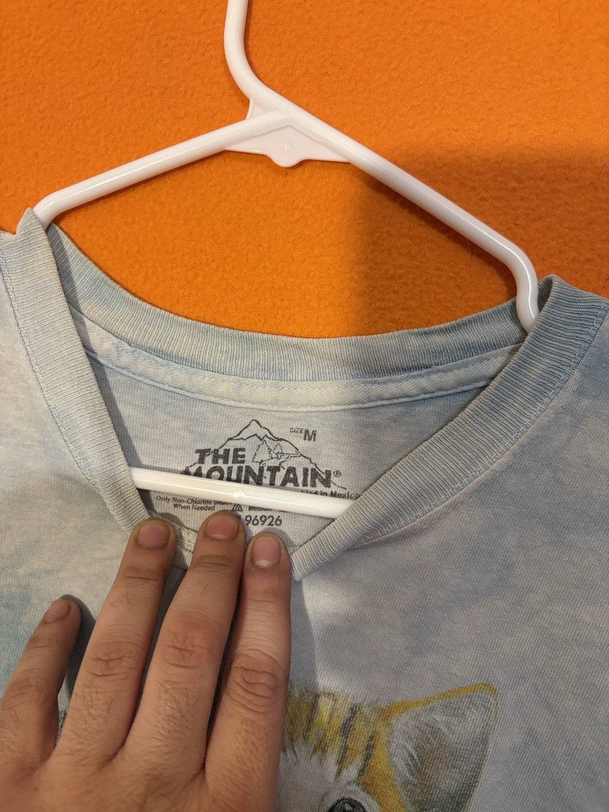 The Mountain Classic Kitten Shirt Sky Blue , Cute Graphic Mens Sz Medium gallery