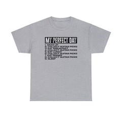 Guitar Pick Collection Collector Shirt Gifts Tshirt Tee Crew Neck Men Unisex