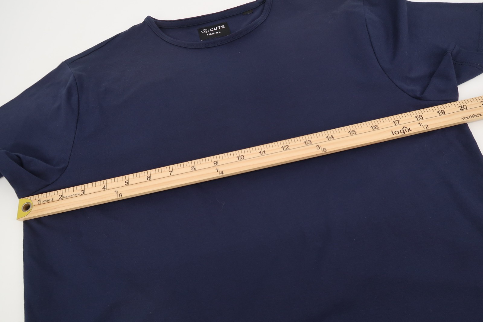 Cuts Clothing AO Curve Hem Mens Small Navy Tee Short Sleeve T-Shirt Pyca Pro gallery