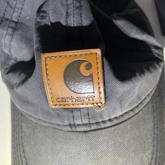 DISTRESSED Carhartt Hat Adjustable Strapback Black Brown Logo