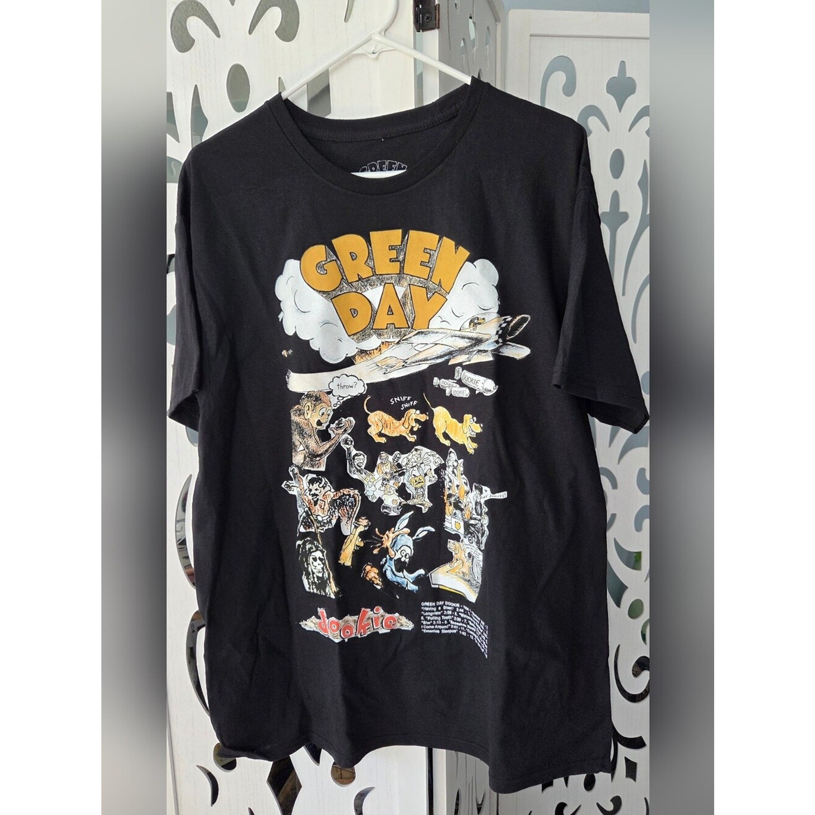 Green Day Dookie Graphic Tee Black Mens L NWOT 90s Punk Rock Band Album T-Shirt gallery