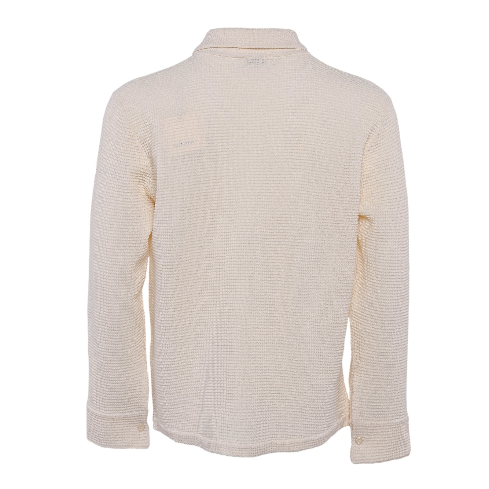 Sandro Men's Beige Knitted Long Sleeve Oversized Shirt Size M SHPTR00540 gallery
