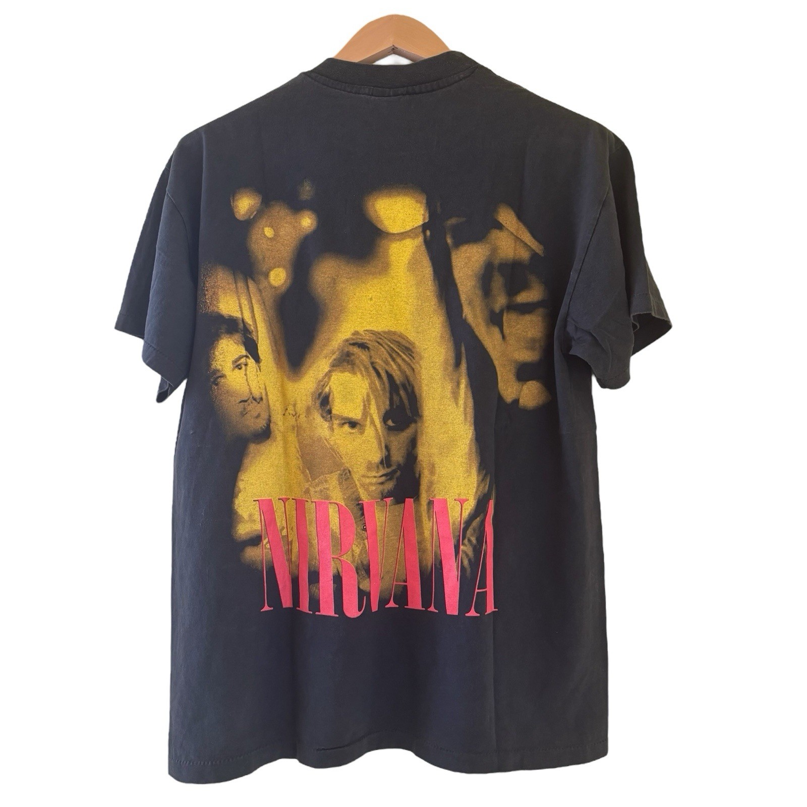 NIRVANA vintage In Utero tshirt ANGEL Kurt Cobain Sz Large REPRINT gallery