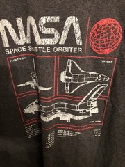 Fifth Sun NASA Space Shuttle Orbiter DK Gray Graphic Tee. Men’s 4XL NWOT