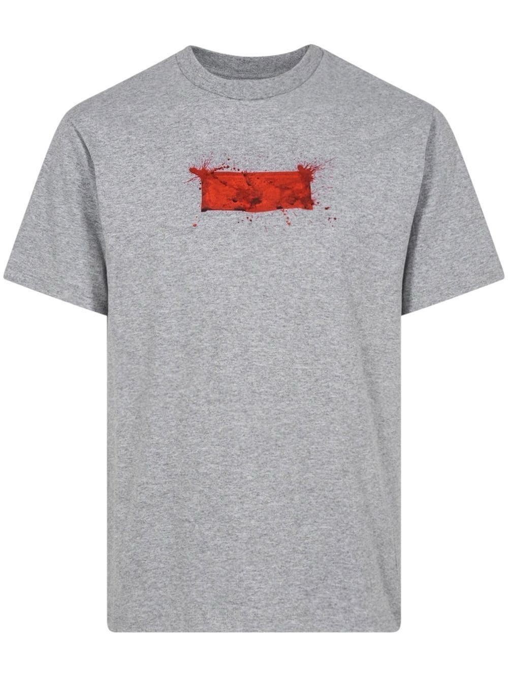 Supreme SS22 Ralph Steadman Box Logo Tee Mens M Heather Grey TRUSTED SELLER!