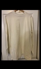 VTG Marithe Francois Girbaud Mens Sz XL One Size Fits Long Sleeve T Shirt Cream