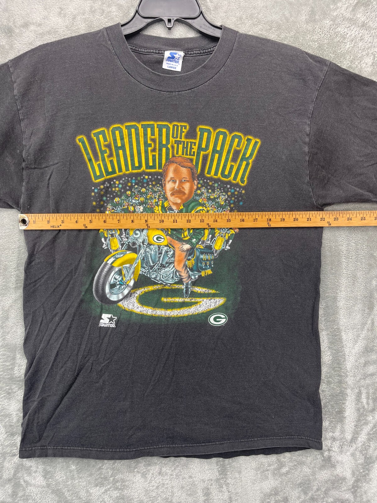 VTG Starter Green Bay Packers T-Shirt Sz Large Leader of The Pack Mike Holmgren gallery