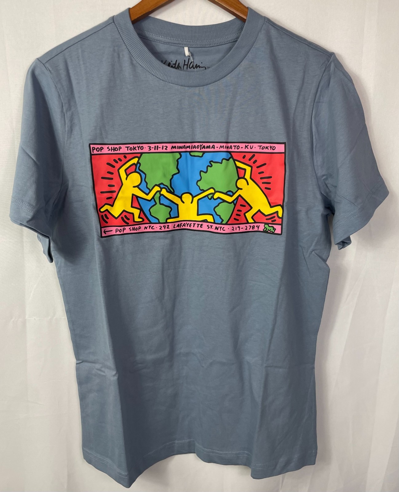 Keith Haring Men's Graphic Tee Blue/Beige/Black Pick Size S, M, L, XL, XXL NWT gallery