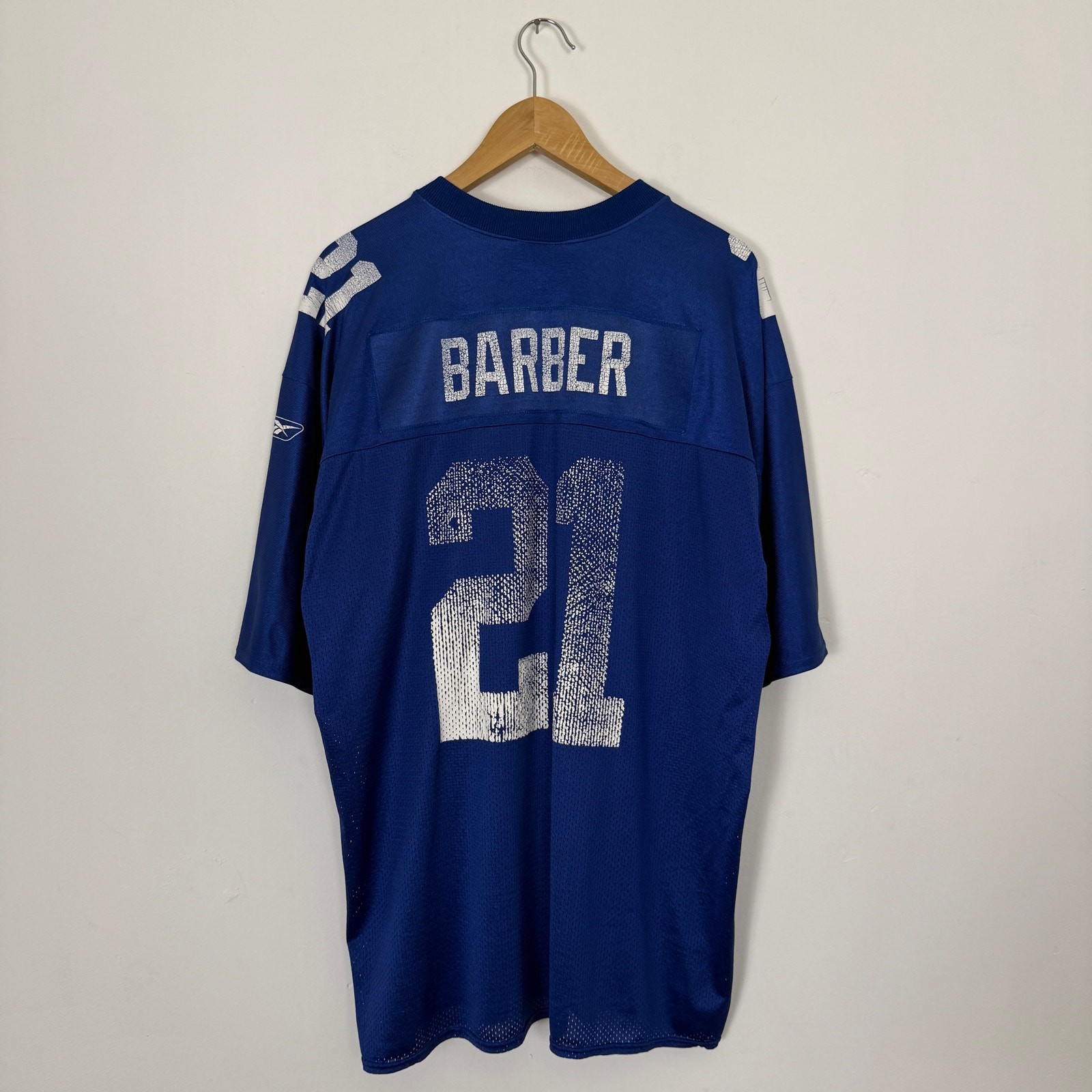 Vintage Y2K New York Giants NYC Tiki Barber NFL Football Sports Jersey XXL Blue gallery