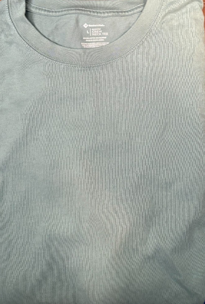 Men's Member's Mark T-Shirt Size L Cotton Blend Crew Neck Short Sleeve Green gallery