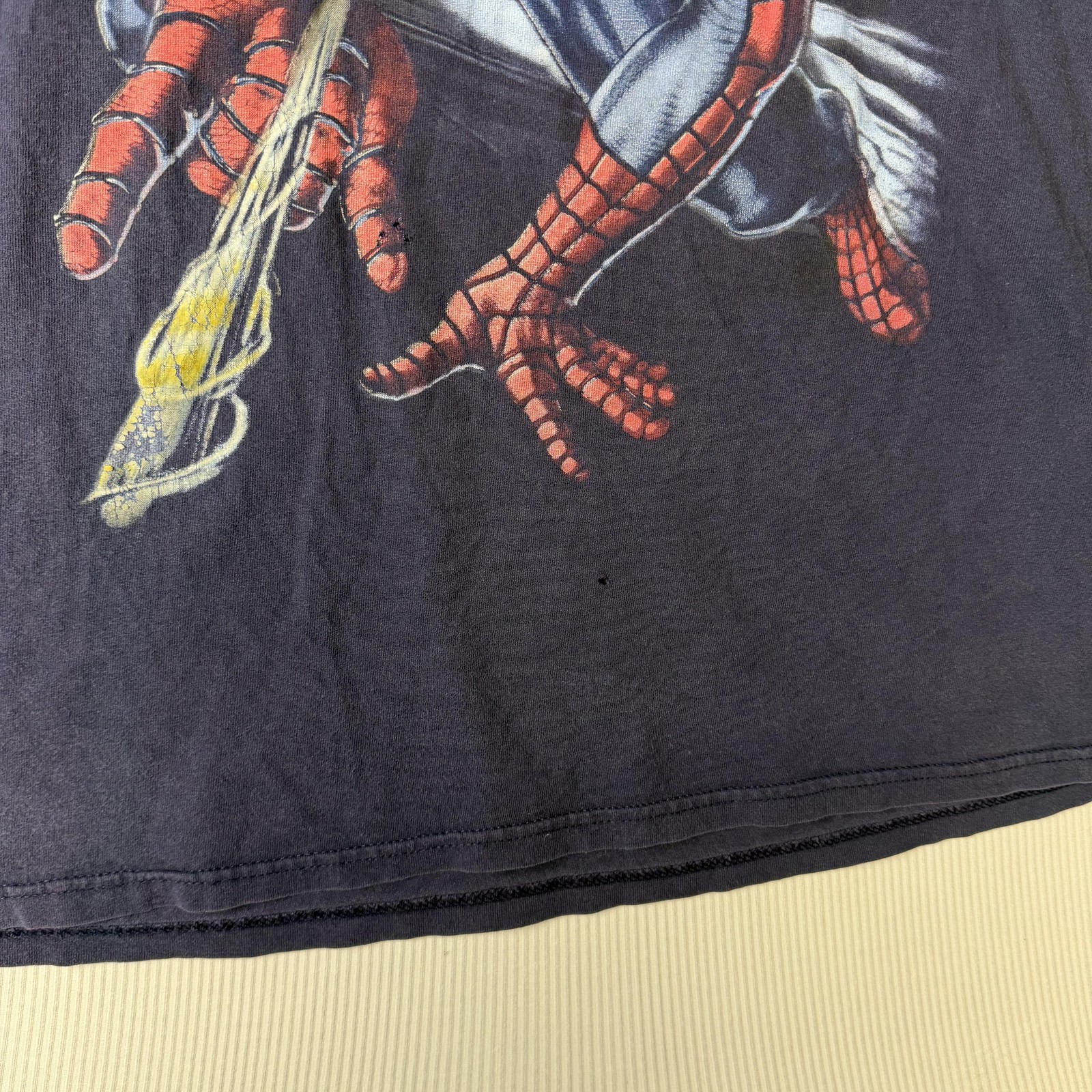Delta Pro Weight Shirt Mens 2XL Blue Spider-Man Graphic Tee Marvel Comics gallery