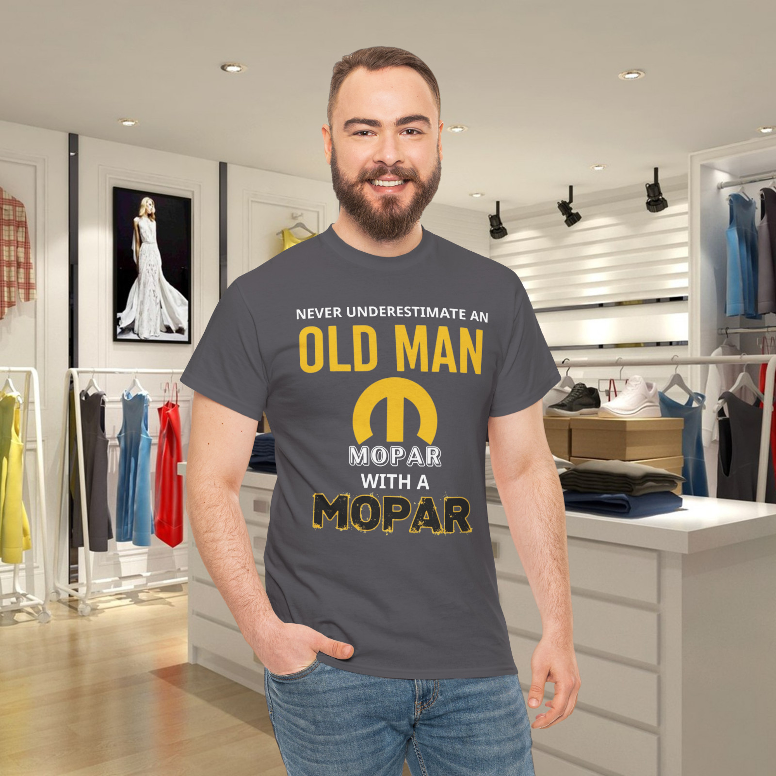 Never Underestimate An Old Man With A Mopar Class T-Shirt gallery
