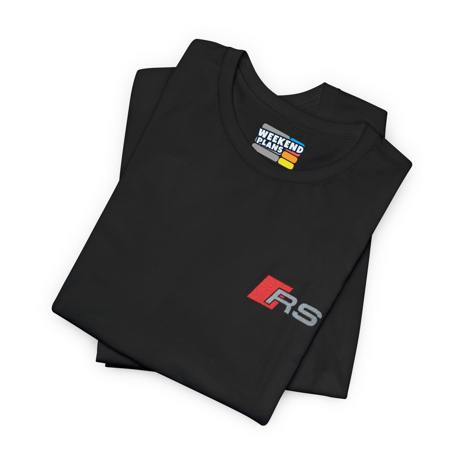 Embroidered RS Badge / Logo Shirt : Red + Silver - RS2 RS3 RS4 RS5 RS6 RS7 Q8 TT gallery